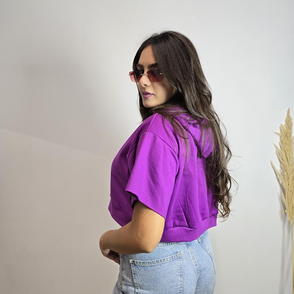 Oversized hoodie crop